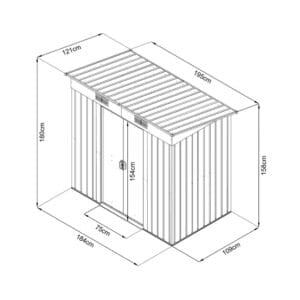 HECHT 4 X 6 PLUS - Magazie pentru gradina